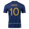 Camiseta de fútbol Francia Mbappé 10 Primera Equipación Mundial 2022 - Hombre